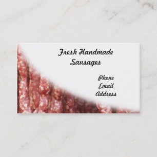 Fresh Natural Sausages Business Card