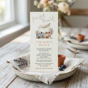 Fresh off Market Bridal Shower Menu card