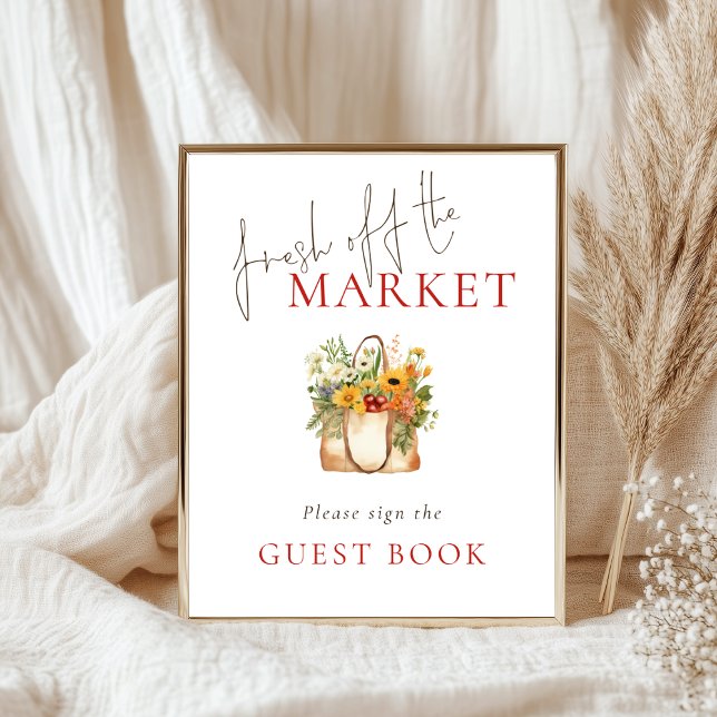 Fresh off Market Guest Book Sign Bridal Shower (Creator Uploaded)