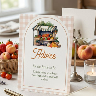 Fresh off the market Advice for bride bridal showe Poster