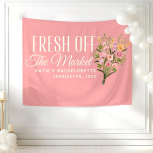Fresh Off the Market Banner Custom She's Fresh Off Tapestry