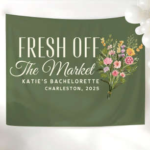 Fresh Off the Market Banner Custom She's Fresh Off Tapestry
