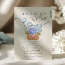 Fresh Off The Market Blue Hydrangea Bridal Shower