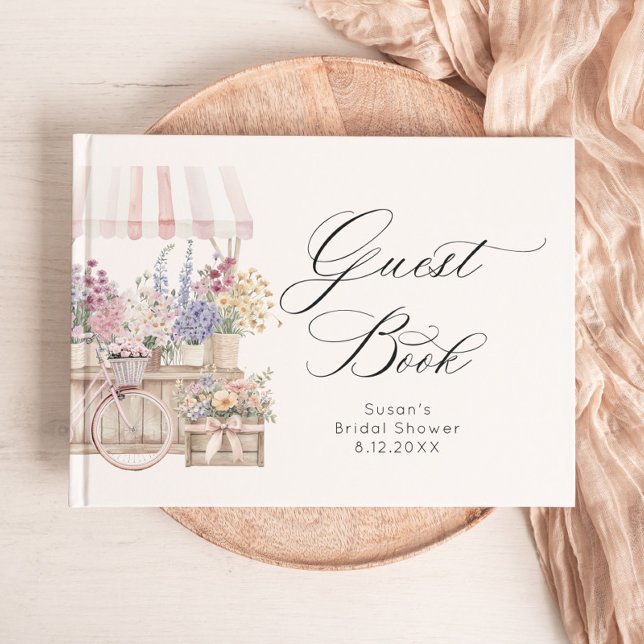 Fresh Off the Market Boho Bridal Shower Guest Book (Creator Uploaded)