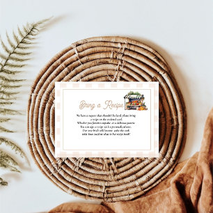 Fresh Off The Market Book recipe for the bride Enclosure Card