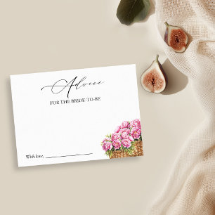 Fresh Off The Market Bridal Shower Advice Card