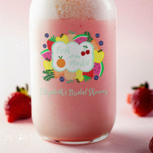 Fresh Off The Market Bridal Shower Can Glass