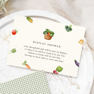 Fresh Off The Market Bridal Shower Display Shower Enclosure Card