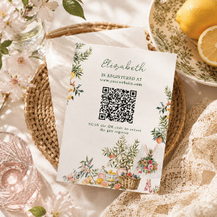 Fresh Off the Market Bridal Shower Enclosure Card