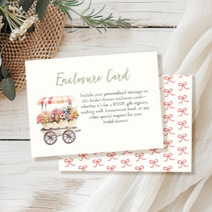 Fresh off the Market Bridal Shower Enclosure Card