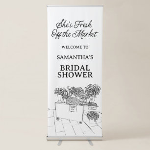 Fresh Off The Market Bridal Shower, Farmers Market Retractable Banner