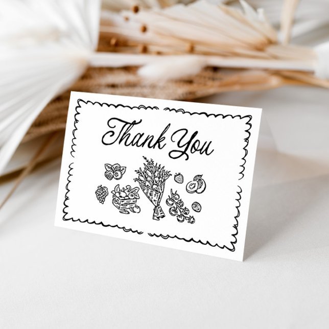 Fresh Off The Market Bridal Shower, Farmers Market Thank You Card (Creator Uploaded)