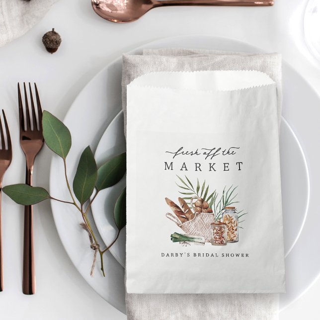 Fresh Off the Market Bridal Shower Favour Bags (Creator Uploaded)
