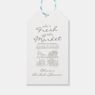 Fresh off the Market Bridal Shower Gift Tags