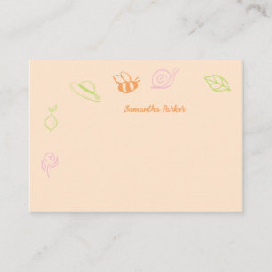 Fresh off the market Bridal Shower hand drawn note Enclosure Card