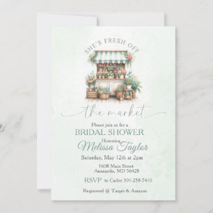 Fresh off the market bridal Shower Invitation