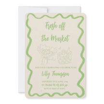 "Fresh off the Market" Bridal Shower Invitation