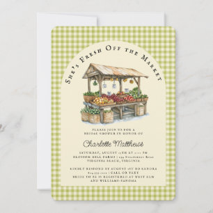 Fresh Off the Market Bridal Shower Invitation 