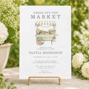 Fresh Off the Market Bridal Shower Invitation