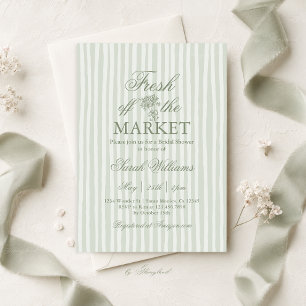 Fresh Off the Market Bridal Shower Invitation