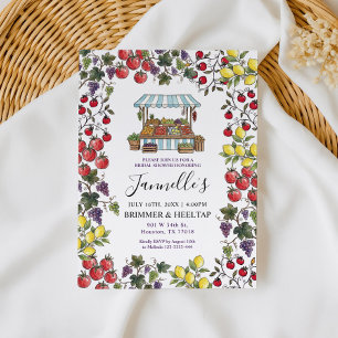 Fresh Off The Market Bridal Shower Invitation