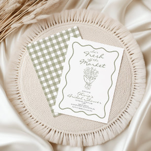 Fresh off the Market Bridal Shower Invitation