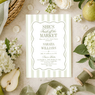 Fresh Off the Market Bridal Shower Invitation