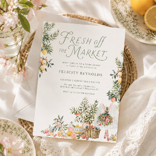 Fresh Off the Market Bridal Shower Invitation