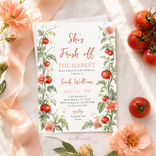 Fresh Off the Market Bridal Shower Invitation