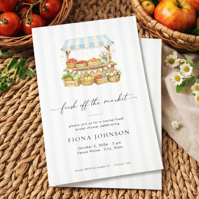 Fresh Off The Market Bridal Shower Invitation (Creator Uploaded)