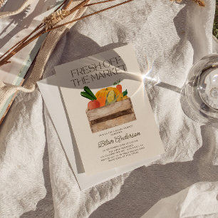 Fresh Off The Market Bridal Shower Invitation