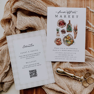 Fresh Off The Market Bridal Shower Invitation
