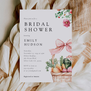 Fresh Off The Market Bridal Shower Invitation