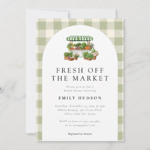 Fresh Off The Market Bridal Shower Invitation