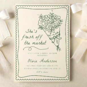 Fresh off the Market Bridal Shower Invitation Temp