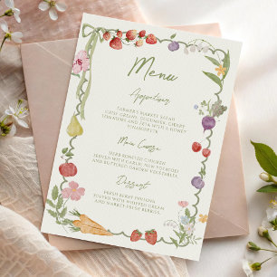 Fresh Off the Market Bridal Shower Menu