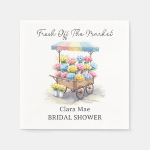 Fresh Off The Market Bridal Shower Napkin