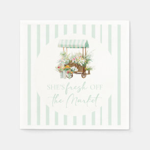 Fresh off the Market Bridal Shower Napkin