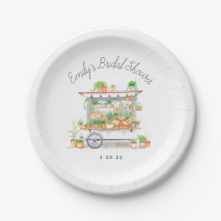 Fresh Off The Market Bridal Shower Paper Plate