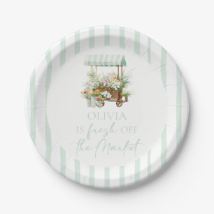 Fresh off the Market Bridal Shower Paper Plate