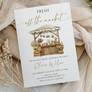 Fresh Off the Market Bridal Shower Party Invitation