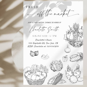 Fresh Off the Market Bridal Shower Party Invitation