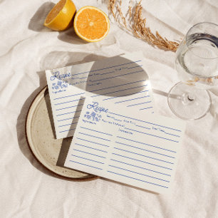 Fresh Off The Market Bridal Shower Recipe Card