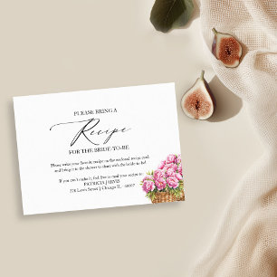 Fresh Off The Market Bridal Shower Recipe Request  Invitation