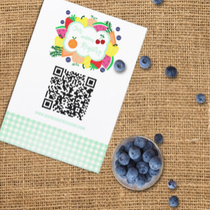 Fresh Off The Market Bridal Shower Registry Enclosure Card