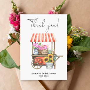 Fresh Off the Market Bridal Shower Thank you