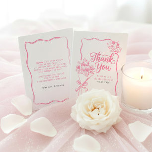 Fresh Off The Market Bridal Shower Thank You Card