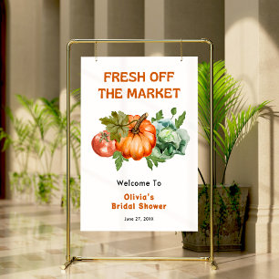 Fresh Off The Market Bridal Shower Welcome  Poster