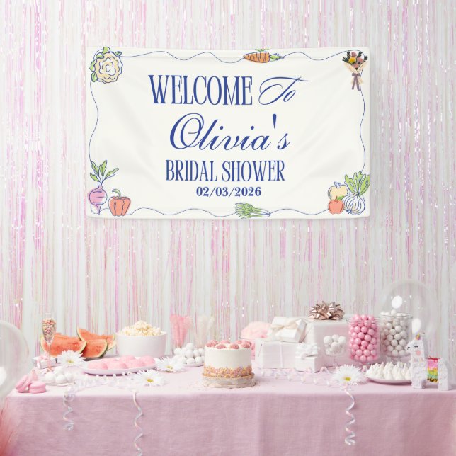 Fresh Off the Market Bridal Shower Welcome To Banner (Party)