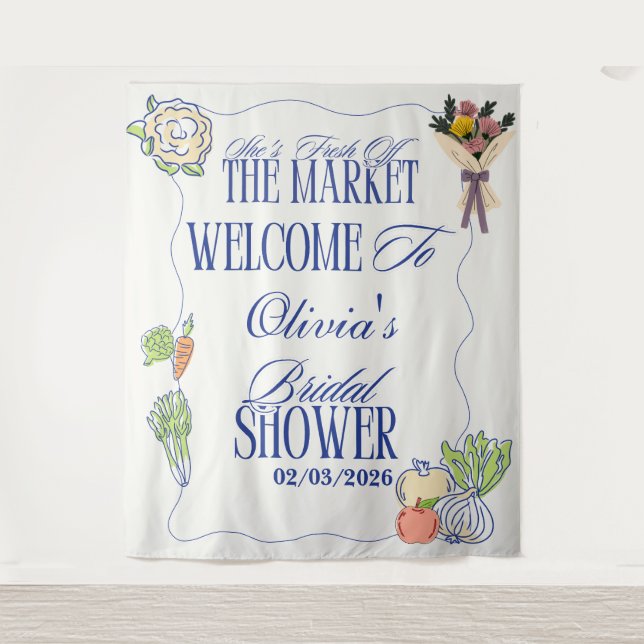 Fresh Off the Market Bridal Shower Welcome To Tapestry (Front)